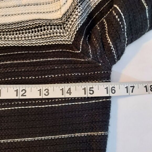 Nine West Knit Sweater Dress size XS Fit Flare Stripe Acrylic Elastane NWT - Picture 12 of 14